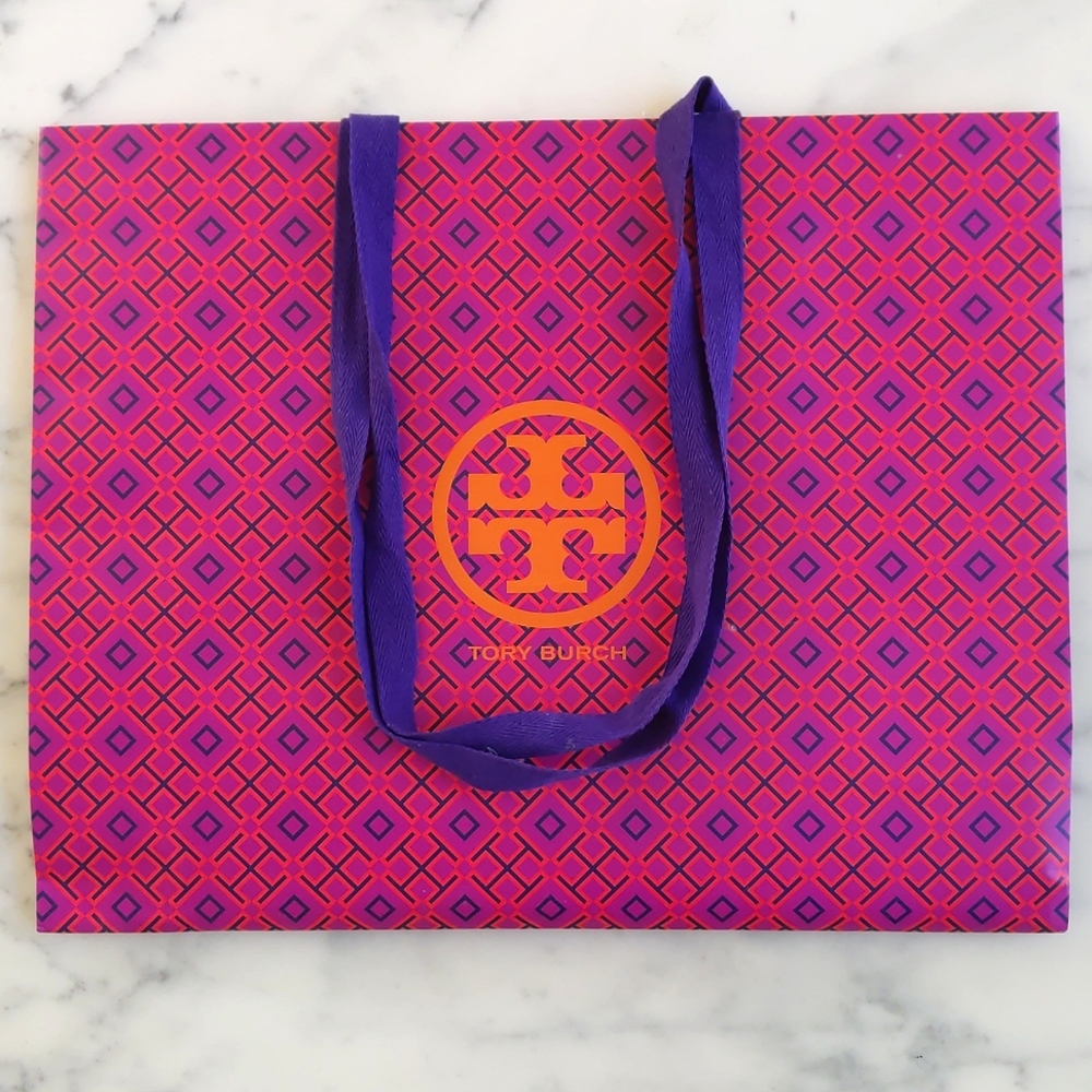 NWOT. Tory Burch Large Paper Gift Bag.